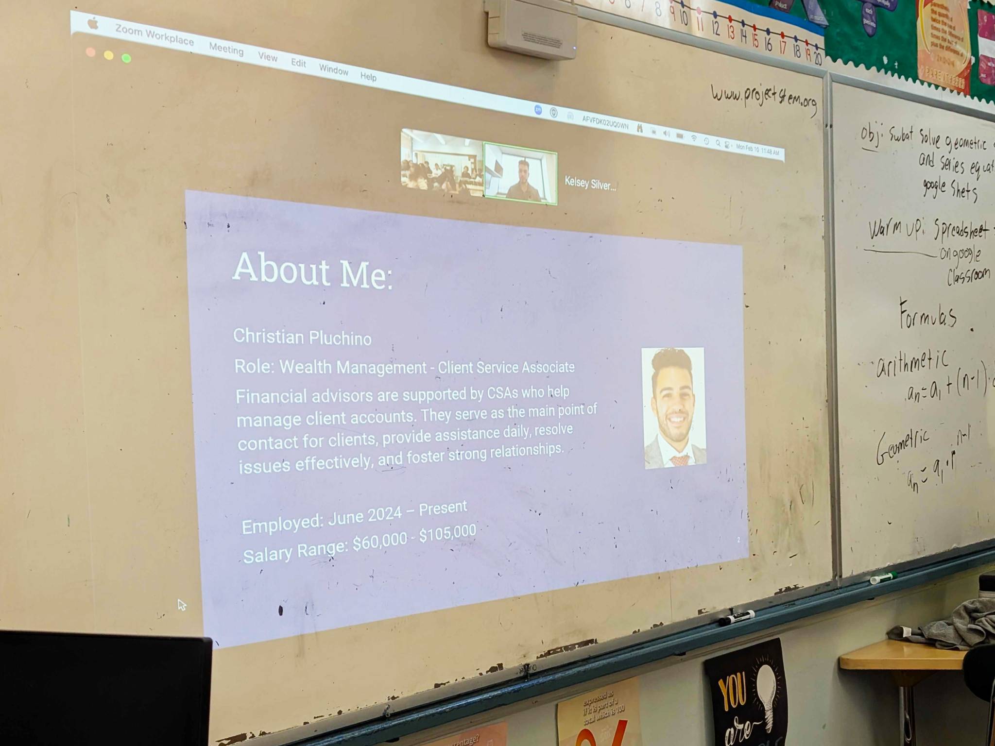 Career Chat session connecting students with finance professionals